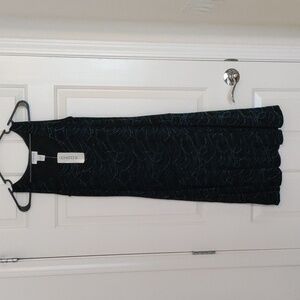 Chico's Travelers Sea Visa Sleeveless Black Dress, NWT, Size 0